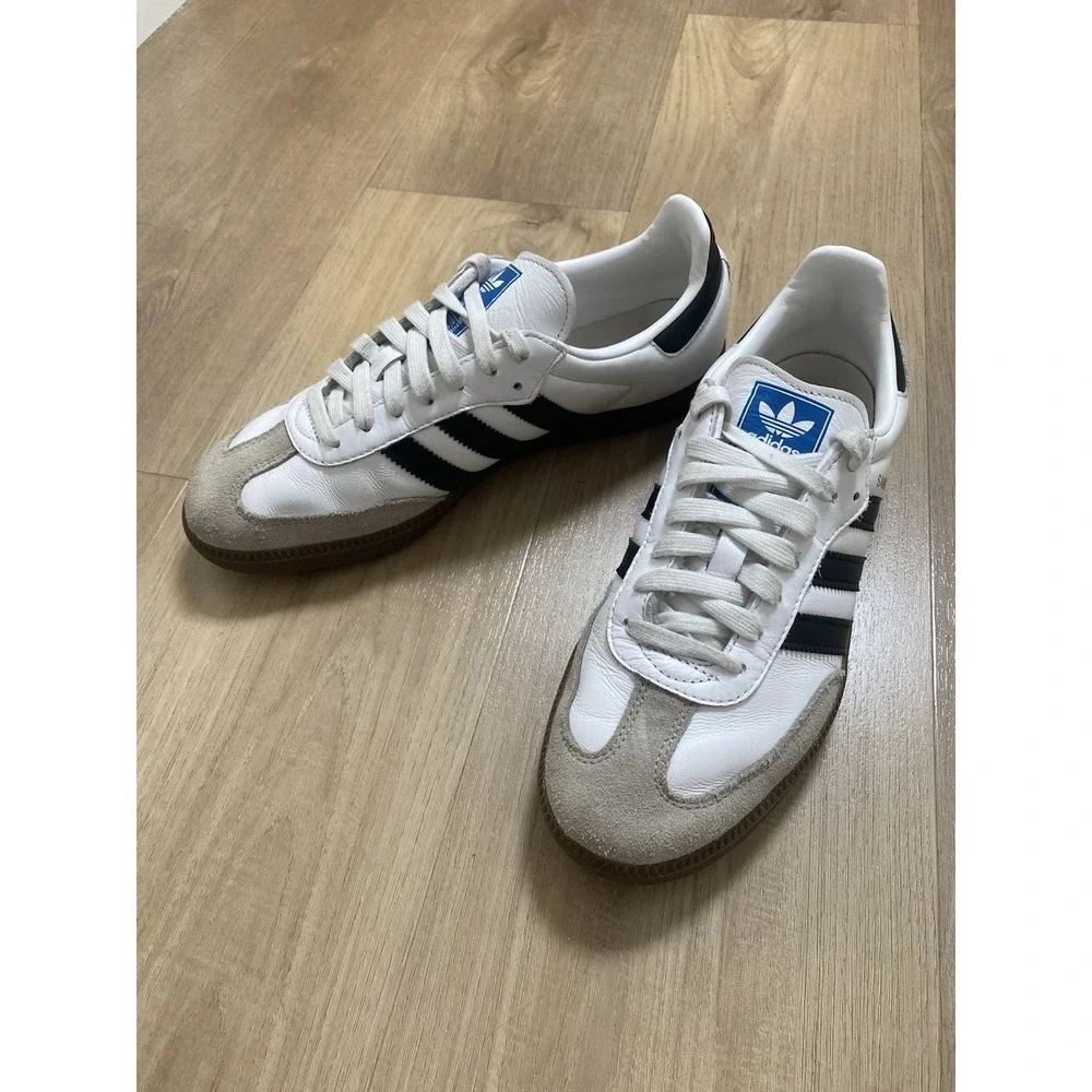 Adidas Samba OG Low White/Black/Gum Men's Size 8